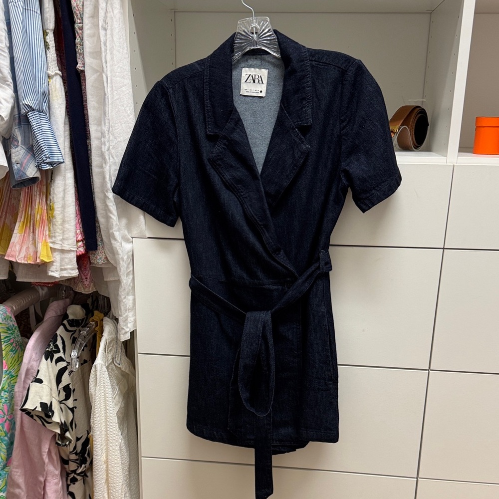 Zara Black Belted Robe